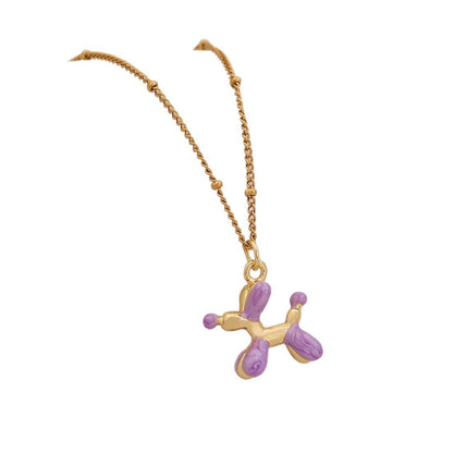 Balloon Pup Pendant Necklace