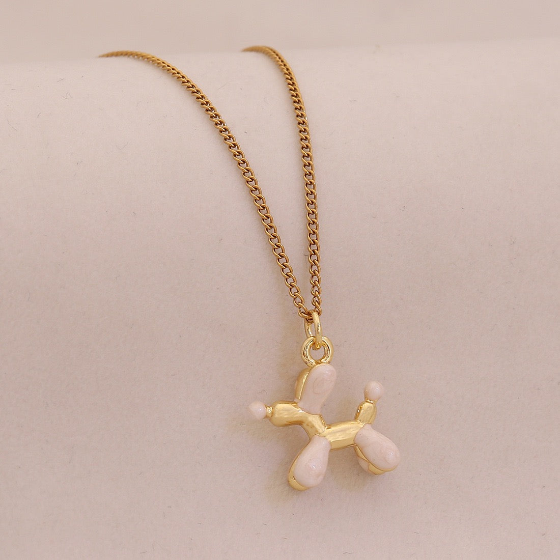 Balloon Pup Pendant Necklace