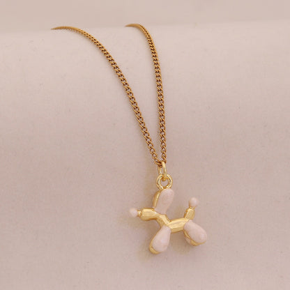 Balloon Pup Pendant Necklace
