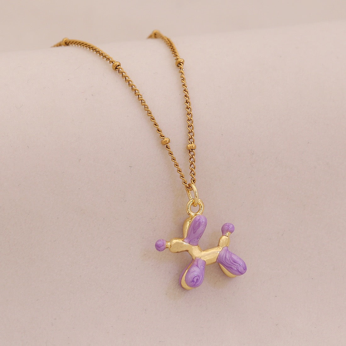 Balloon Pup Pendant Necklace