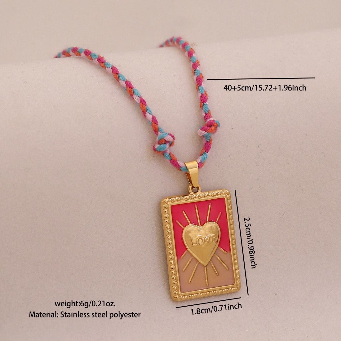 Mystic Heart Tarot Pendant Necklace