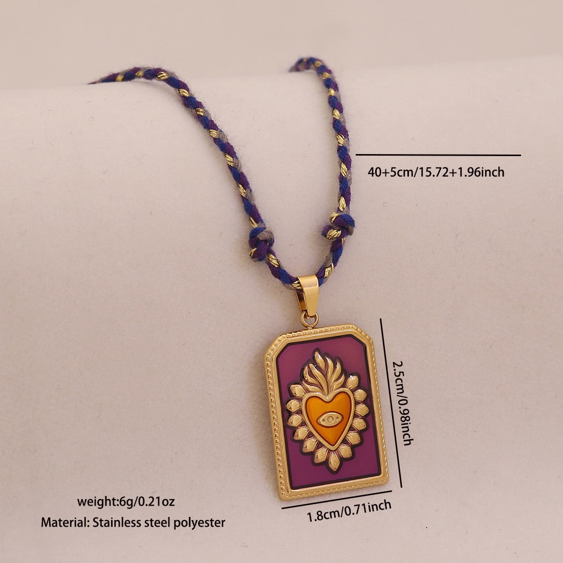 Mystic Heart Tarot Pendant Necklace