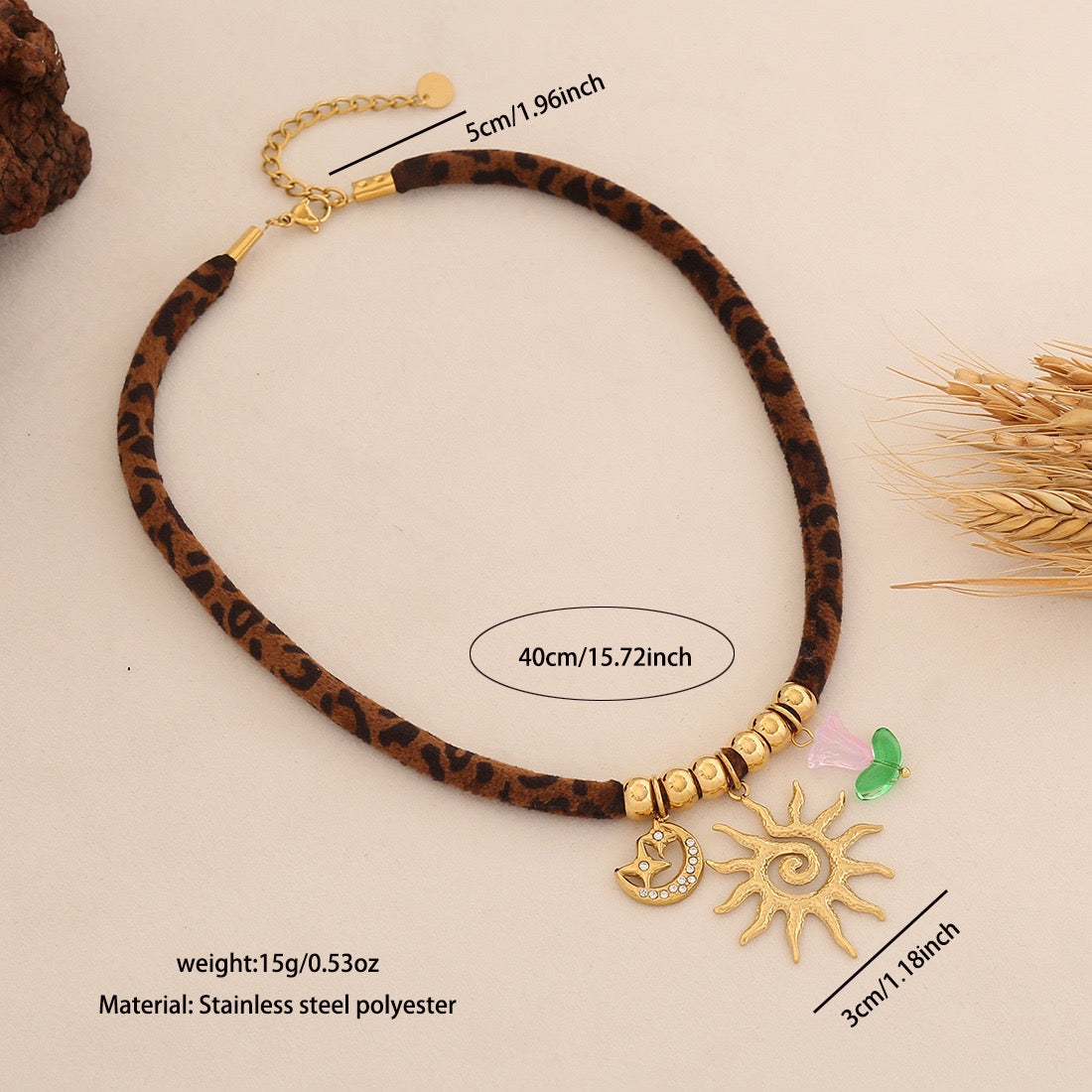 Lunar Wild Sun & Moon Necklace