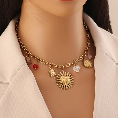 Solar Rainbow Pendant Necklace