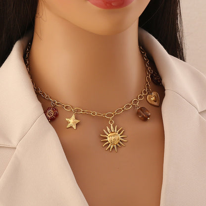 Solar Rainbow Pendant Necklace