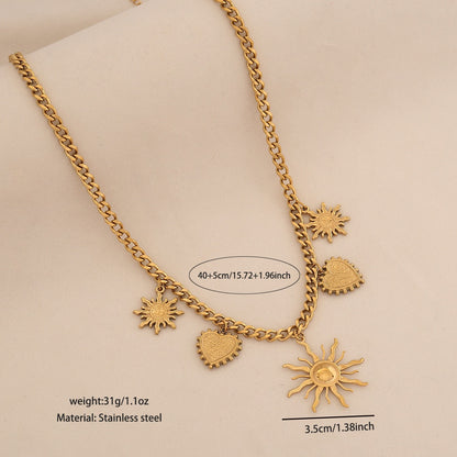 Solar Rainbow Pendant Necklace