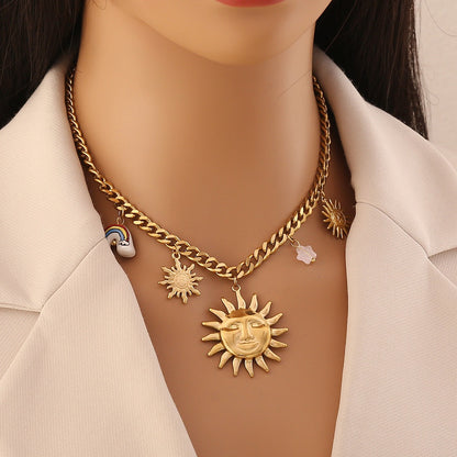 Solar Rainbow Pendant Necklace