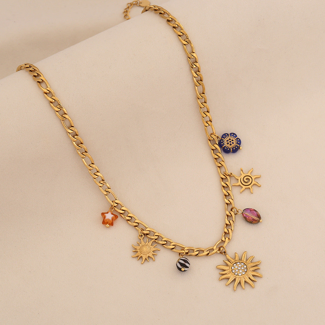 Solar Rainbow Pendant Necklace