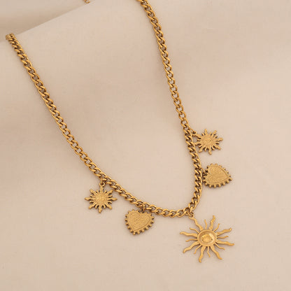 Solar Rainbow Pendant Necklace