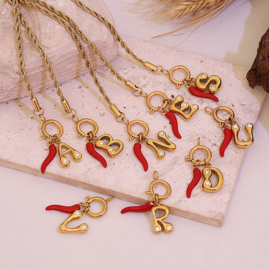 Spicy Alphabet Charm Bracelet