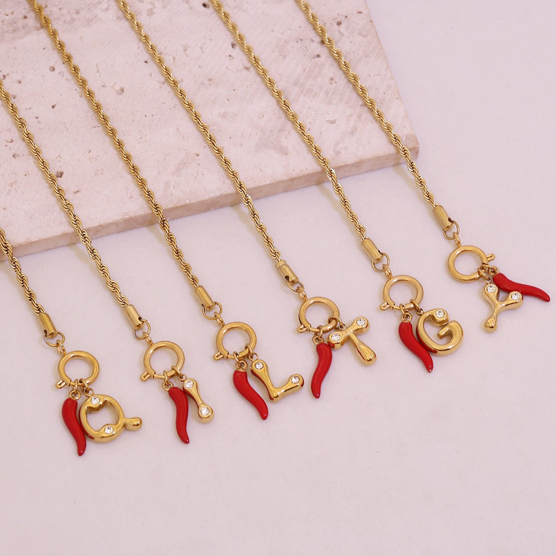 Spicy Alphabet Charm Bracelet