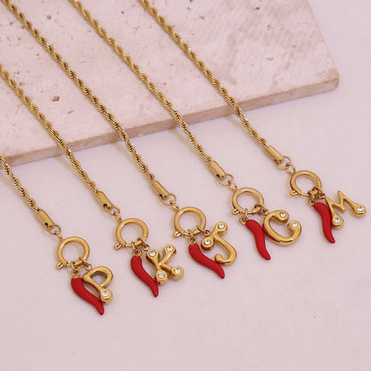 Spicy Alphabet Charm Bracelet