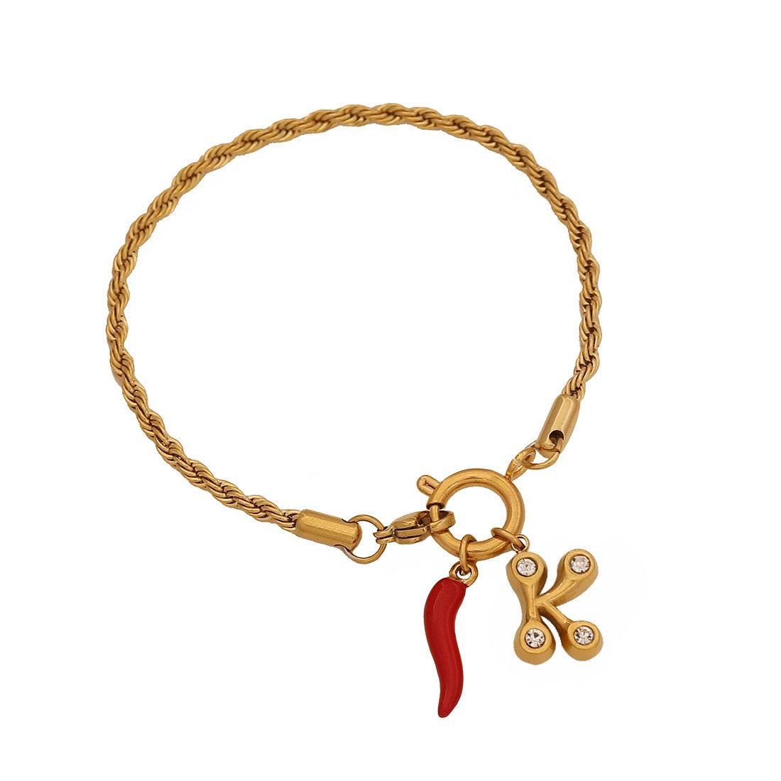 Spicy Alphabet Charm Bracelet