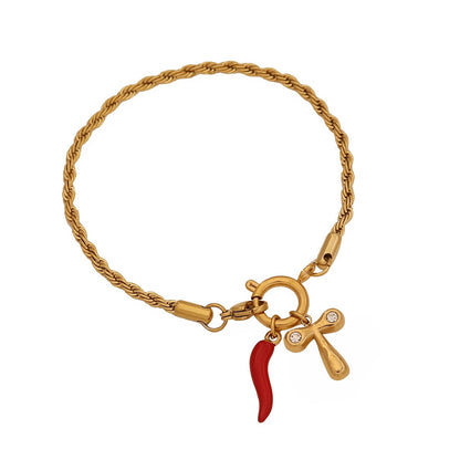 Spicy Alphabet Charm Bracelet