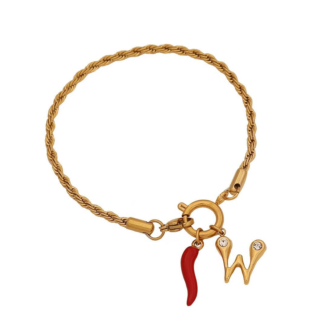 Spicy Alphabet Charm Bracelet