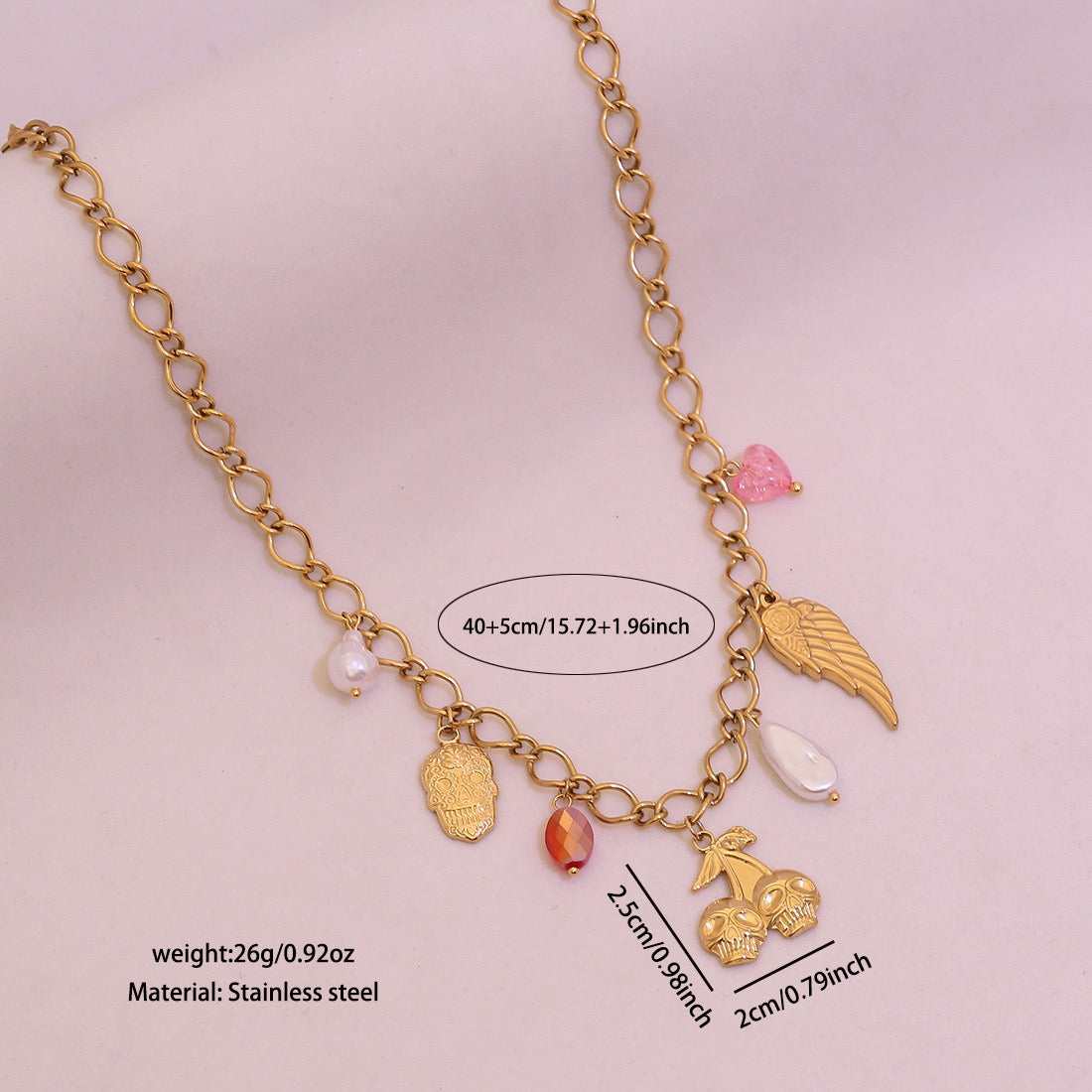 Sunflower Heart Pearl Pendant