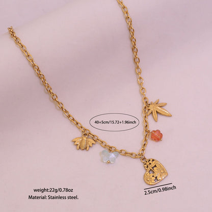 Sunflower Heart Pearl Pendant