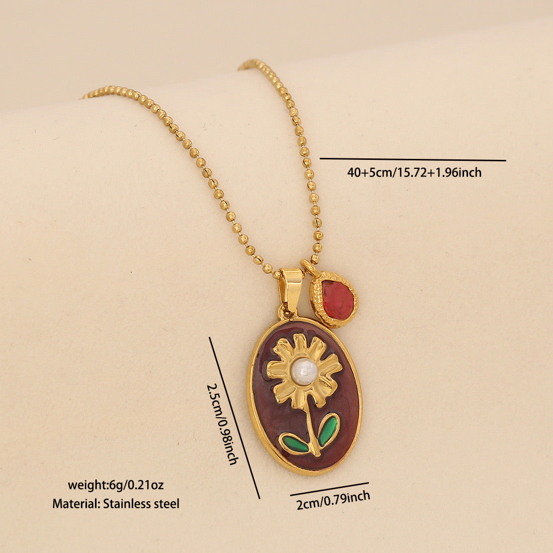 Vintage Bloom Pendant Necklace