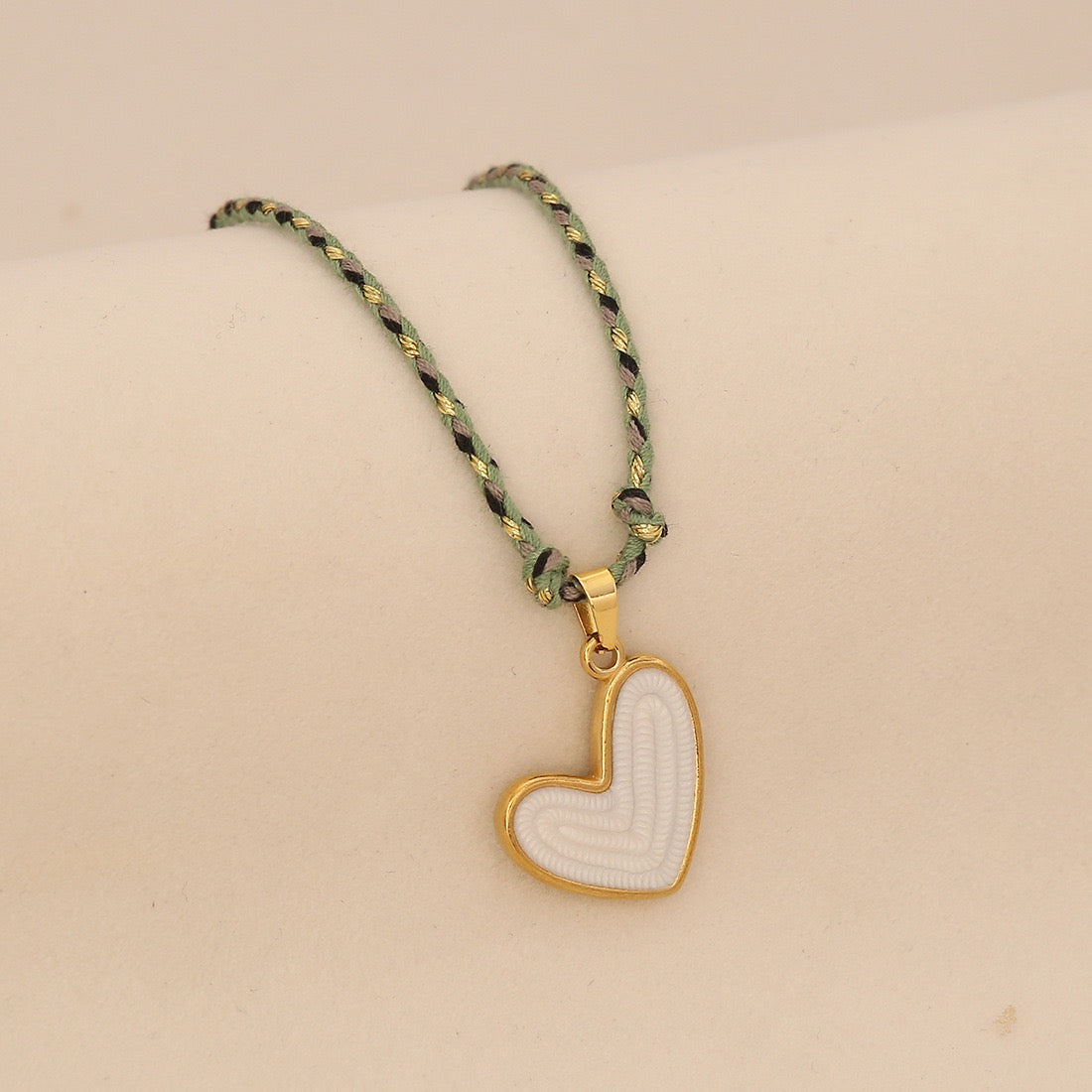 Candy Heart Rope Necklace