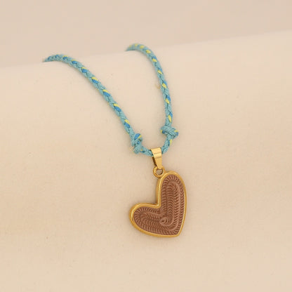 Candy Heart Rope Necklace