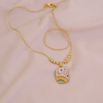 Celestial Swallow Pendant Necklace