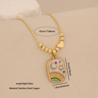 Celestial Swallow Pendant Necklace