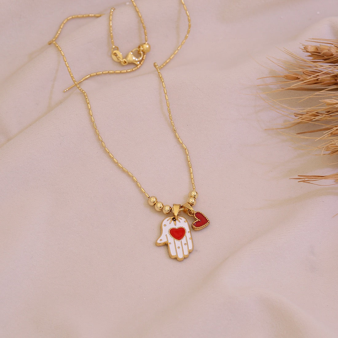 Hamsa & Evil Eye Protection Necklace