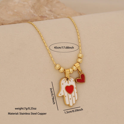 Hamsa & Evil Eye Protection Necklace