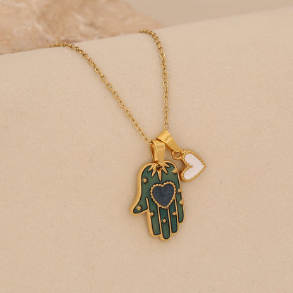 Hamsa & Evil Eye Protection Necklace