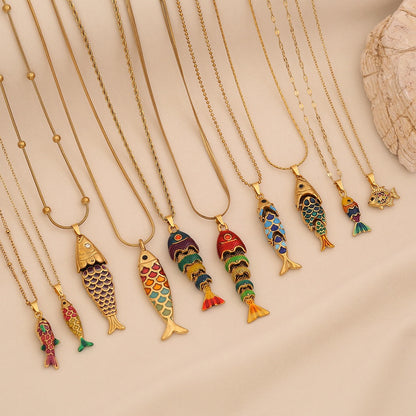 Luminous Koi Pendant Necklace