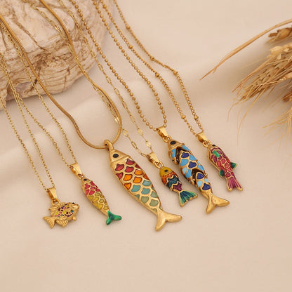 Luminous Koi Pendant Necklace