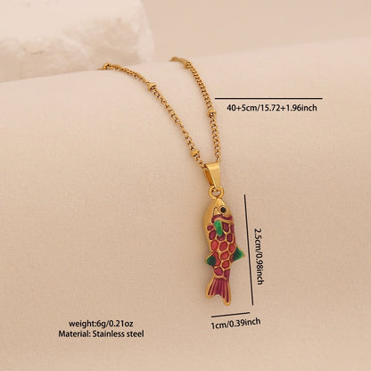 Luminous Koi Pendant Necklace