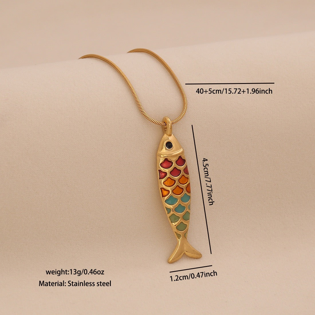 Luminous Koi Pendant Necklace