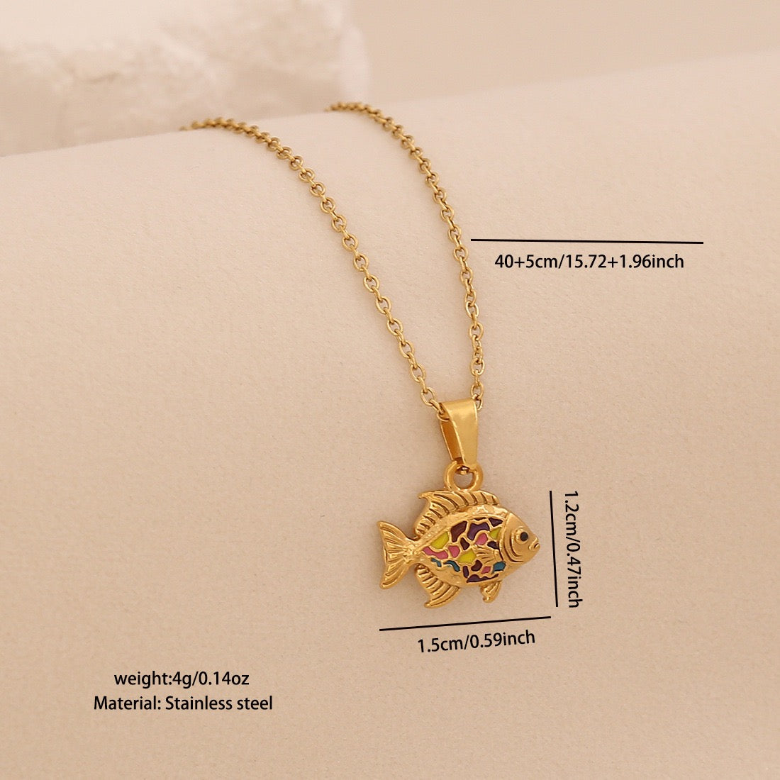 Luminous Koi Pendant Necklace