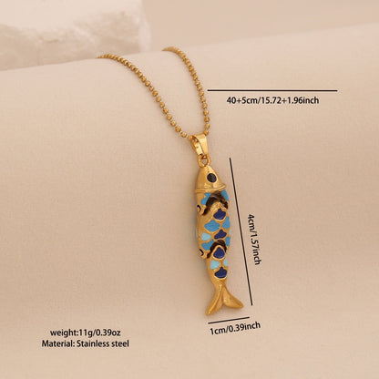 Luminous Koi Pendant Necklace