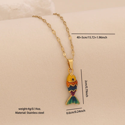 Luminous Koi Pendant Necklace