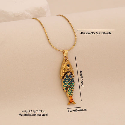 Luminous Koi Pendant Necklace