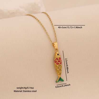 Luminous Koi Pendant Necklace