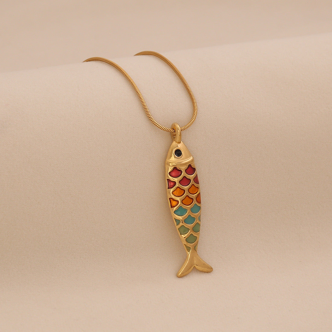 Luminous Koi Pendant Necklace