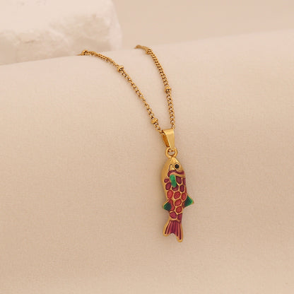 Luminous Koi Pendant Necklace