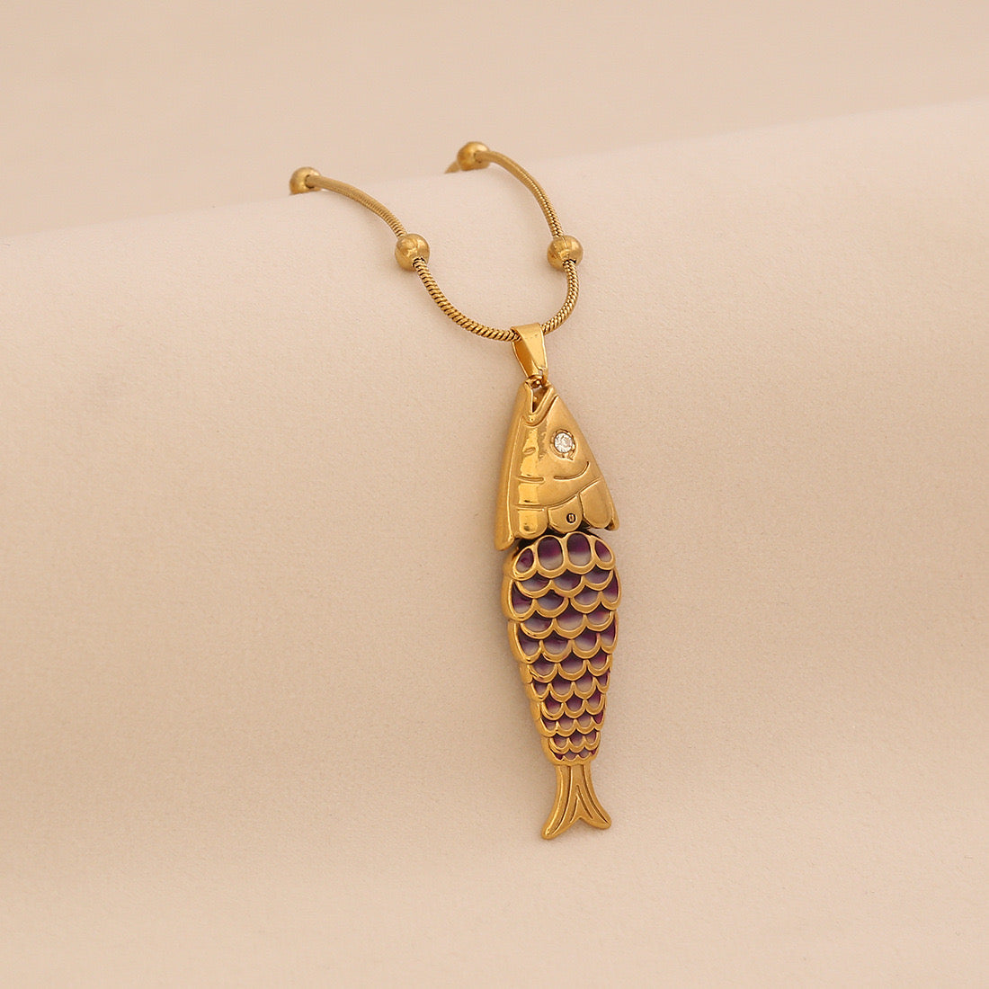 Luminous Koi Pendant Necklace