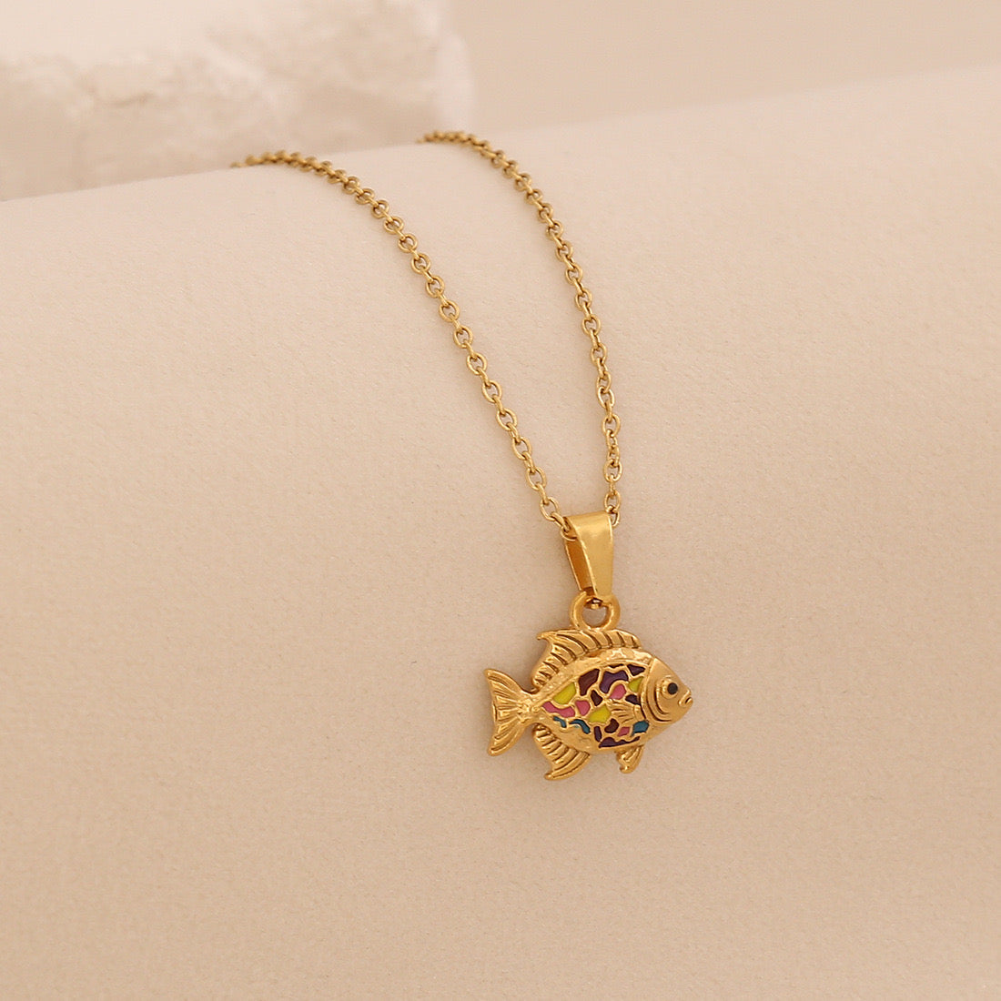 Luminous Koi Pendant Necklace