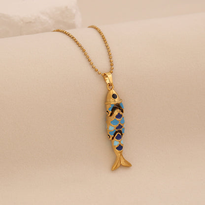 Luminous Koi Pendant Necklace