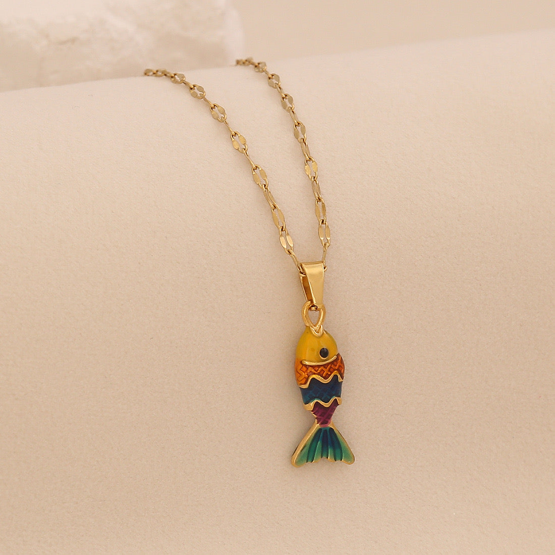 Luminous Koi Pendant Necklace