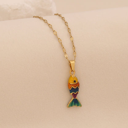 Luminous Koi Pendant Necklace