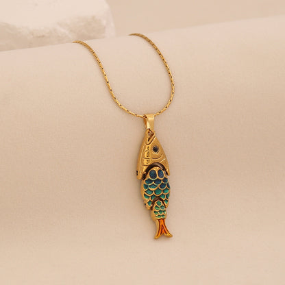 Luminous Koi Pendant Necklace
