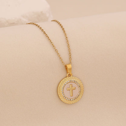 Golden Faith Heart Pendant Necklace