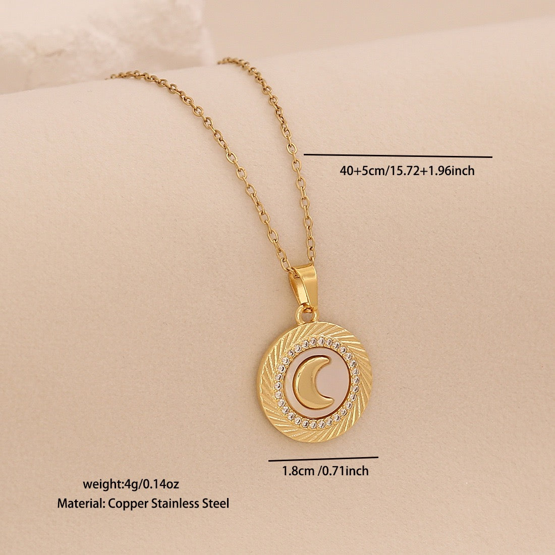 Golden Faith Heart Pendant Necklace