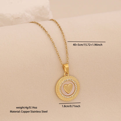 Golden Faith Heart Pendant Necklace