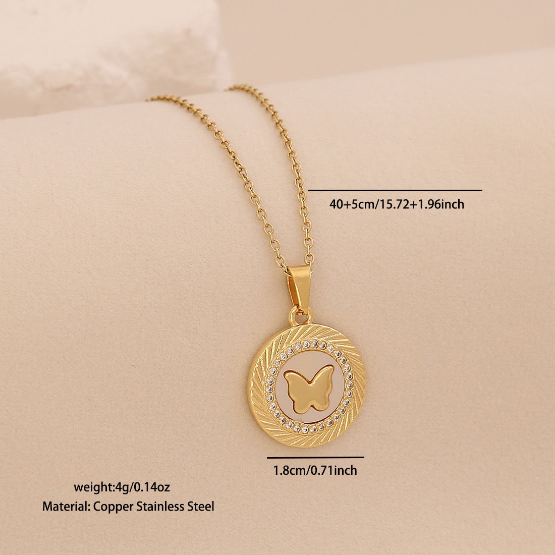 Golden Faith Heart Pendant Necklace
